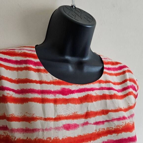 Chico's Black Label Striped Top - Picture 2 of 8